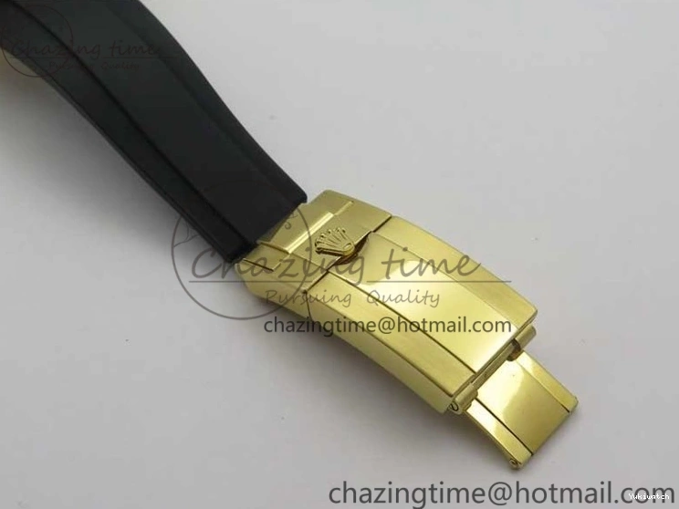 on V3 Strap Extra 1:1 116518 SS Black Strap) YG Dial 904L (Free Case Edition Noob SA4130 White Best Daytona Plated Rubber 1229